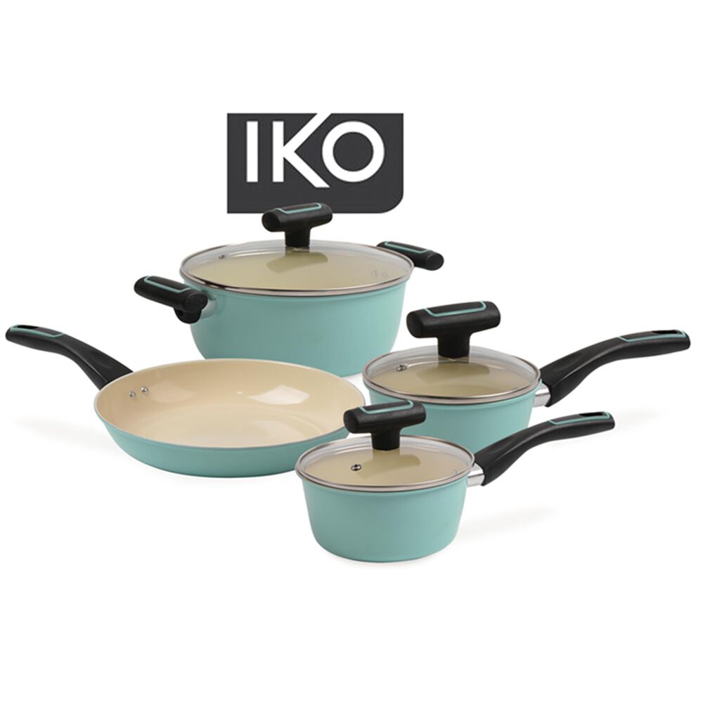 IKO 7-Piece Crema Cookware Set in Ocean Blue, , large