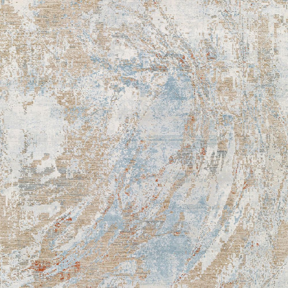 Surya Brunswick Cream, Tan, Taupe, Light Slate, Blue and Seafoam 2&#39;7&quot; x 10&#39; Runner, , large