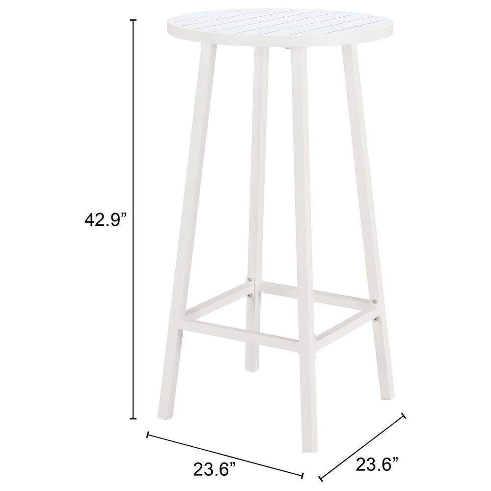 Zuo Modern Ren Bar Table in White, , large