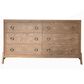 Sterling Timber Elure 6-Drawer Hi-Leg Dresser Only in Latte, , large