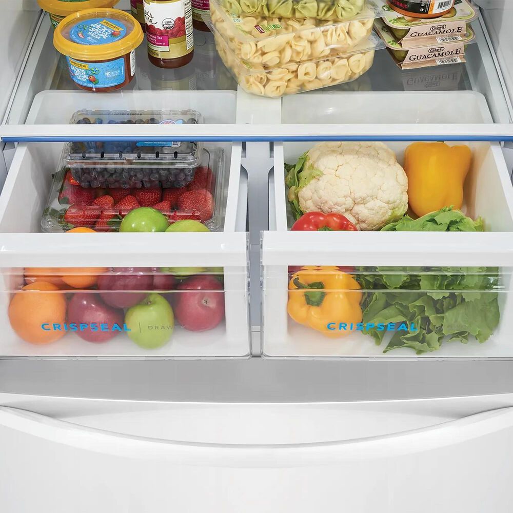Frigidaire 18 Cu. Ft. Counter-Depth French Door Refrigerator in White, , large