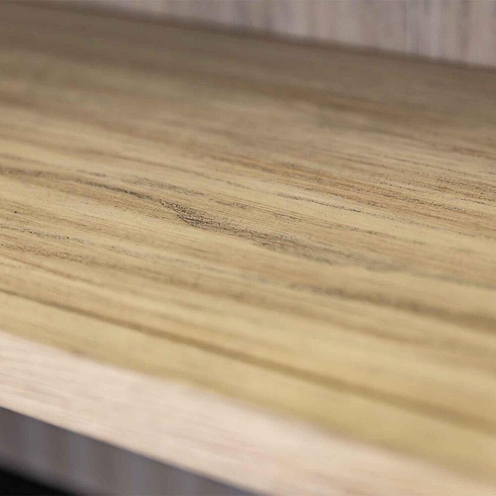 Wycliff Bay Willow Lane 94" Bookcase with Ladder in Ebony Black and Natural Oak, , large