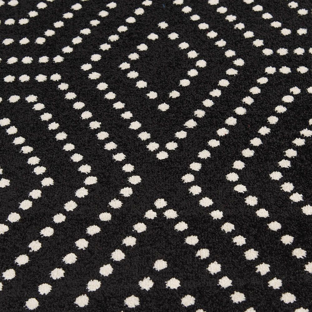 Central Oriental Terrace Tropic Valeria 5&#39; x 7&#39;3&quot; Black and Snow Area Rug, , large
