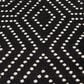 Central Oriental Terrace Tropic Valeria 5" x 7"3" Black and Snow Area Rug, , large