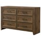 Crown Mark Lorraine 5 Piece King Panel Bedroom Set in Brown, , large