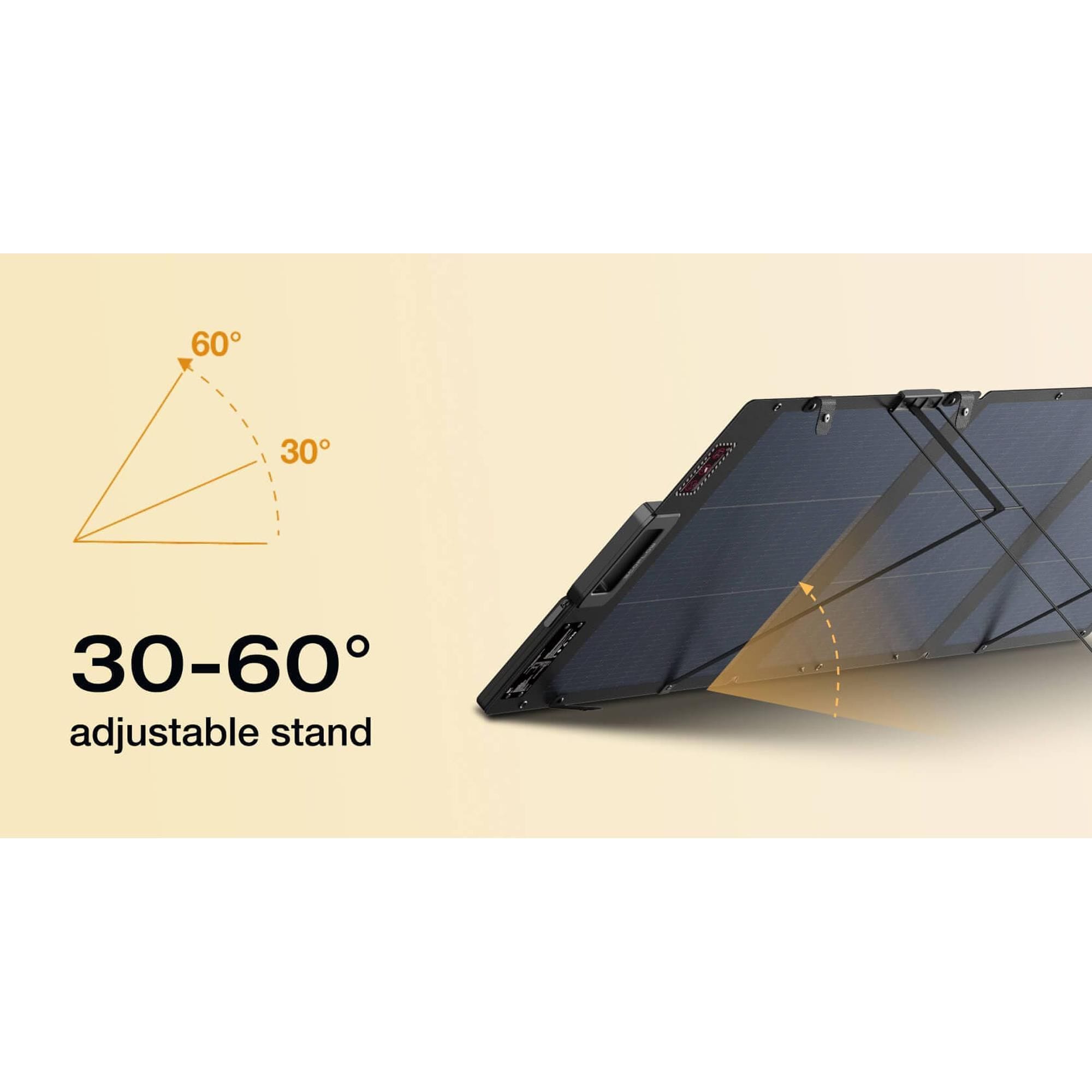 EcoFlow 160W Portable Solar Panel in Black