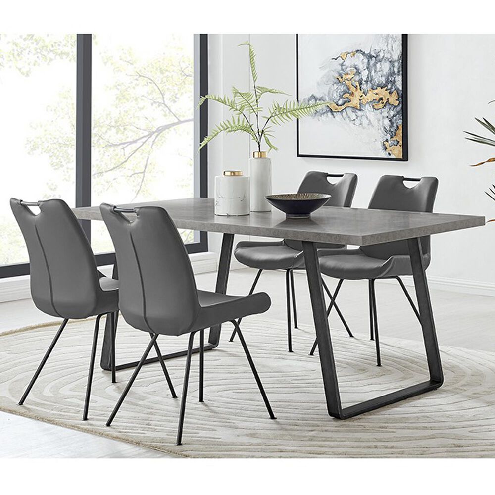Blue River Coronado 5-Piece Dining Set in Gray, , large