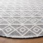 Safavieh Natura NAT477A 6" Round Ivory and Black Area Rug, , large