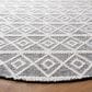 Safavieh Natura NAT477A 6" Round Ivory and Black Area Rug, , large