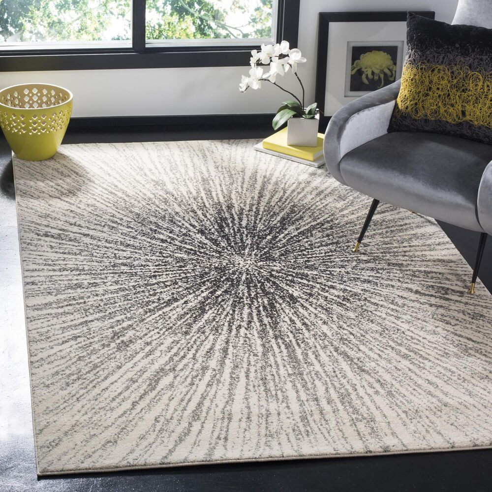 Safavieh Evoke EVK228K 10&#39; x 14&#39; Black and Ivory Area Rug, , large
