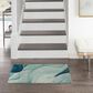 Nourison Prismatic Silver and Green 2" x 3" Area Rug, , large