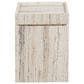 Furniture Worldwide Daxton Accent Table in White Travertine, , large