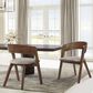 Armen Living Jackie Dining Chair in Walnut, , large