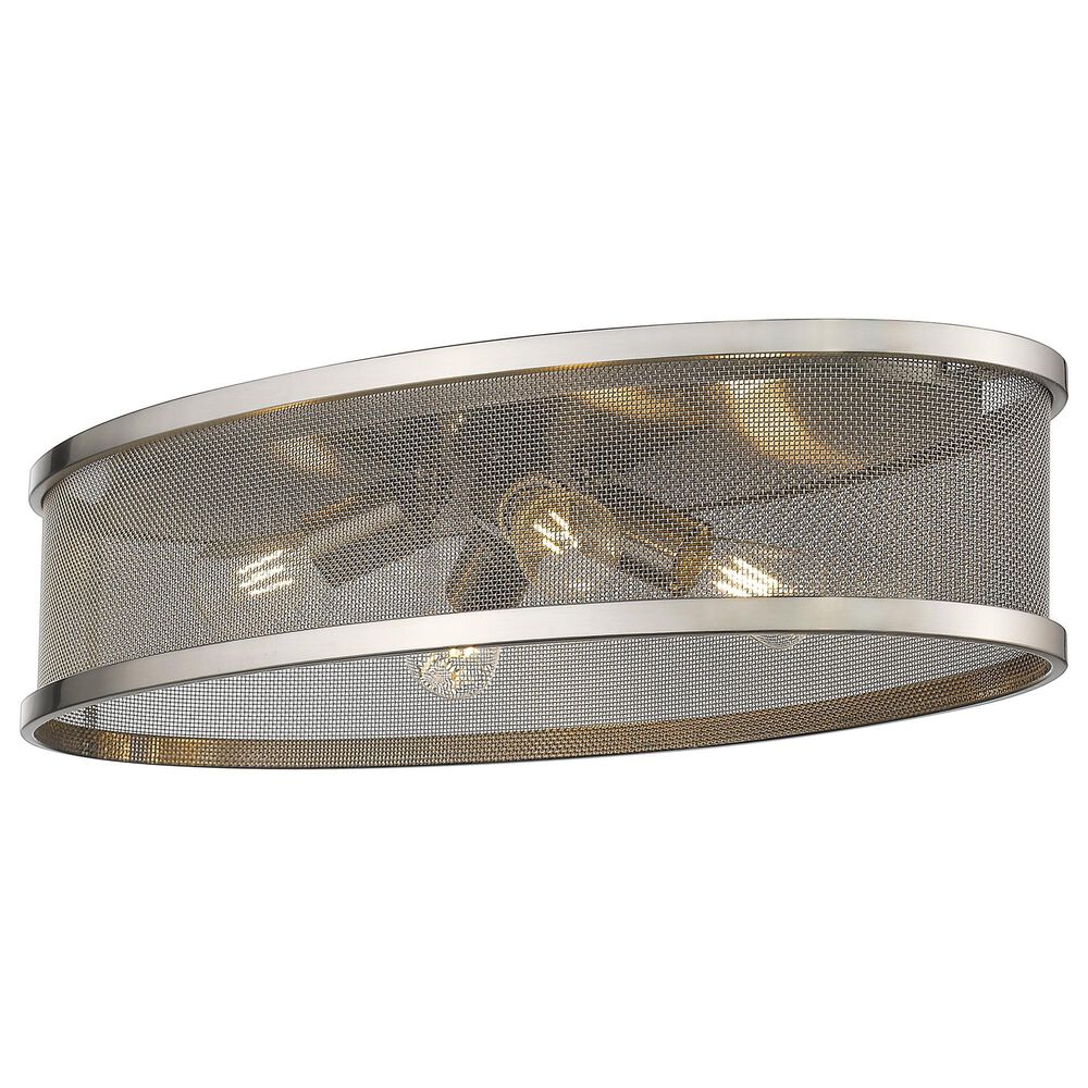 Golden Lighting Channing 24" Flush Mount in Pewter, , large