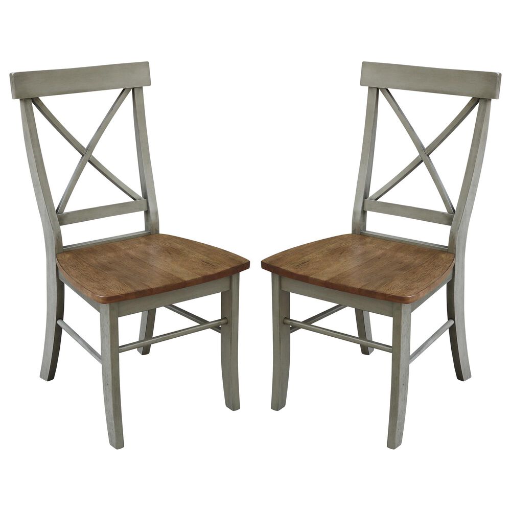 International Concepts Dining Chair in Hickory and Stone, , large