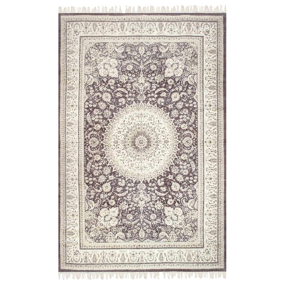 nuLOOM Preston MBPR03A 7'7" x 9'6" Grey Area Rug, , large