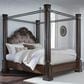 Millenium Maylee King Canopy Bed in Dark Brown, , large