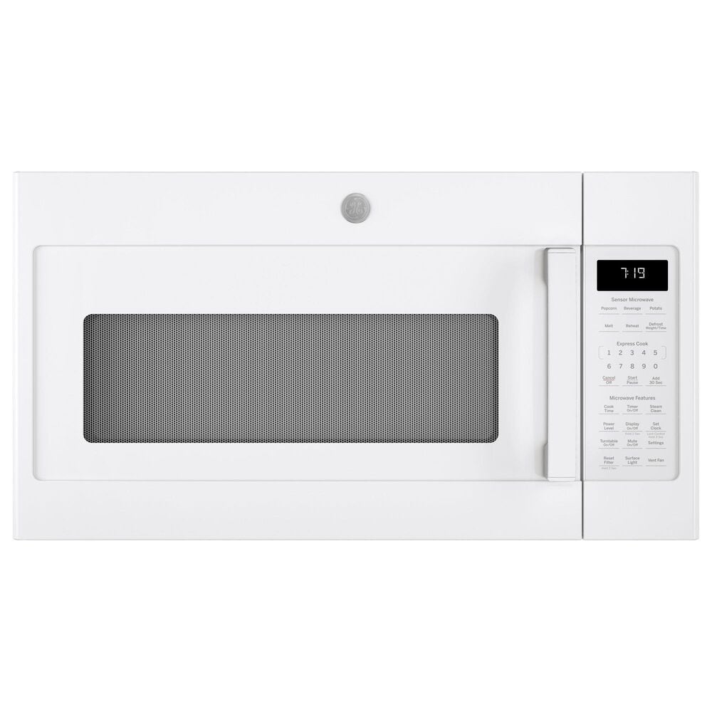 GE Appliances 2-Piece Kitchen Packages with 30&quot; Slide-In Gas Range and 1.9 Cu. Ft. Over-the-Range Microwave Oven in White, , large