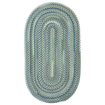 Capel Homecoming 0048-400 1"8" x 2"6" Oval Sky Blue Area Rug, , large