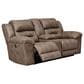 Ashley Stoneland Power Double Reclining Loveseat with Console in Fossil, , large