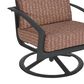 Winston Icon Patio High Back Swivel Rocker Lounge Chair in Facade Brick, , large