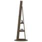 GigaCloud Swivel Jewelry Cabinet with Full Length Mirror and Locking Mechanism in Brown, , large