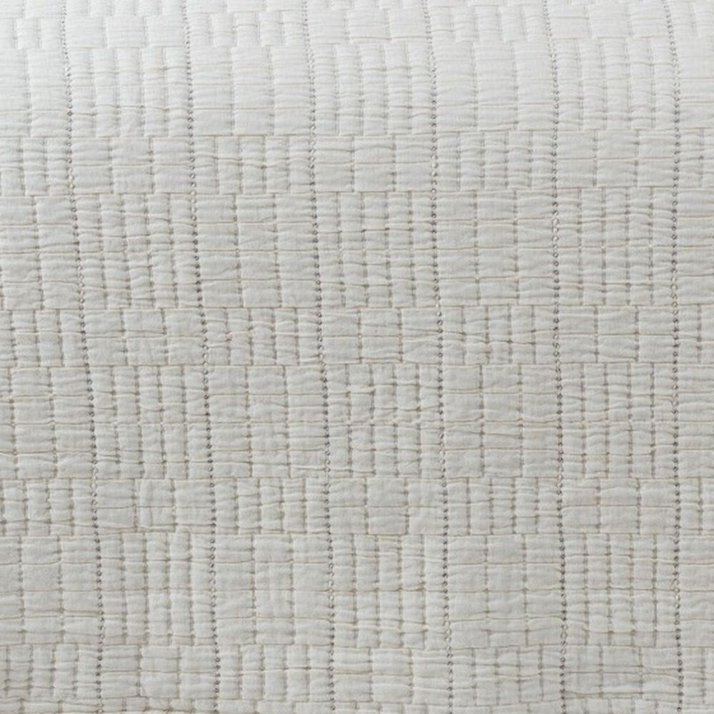 Ann Gish Pickstitch 3-Piece Queen Coverlet Set in Bone, , large