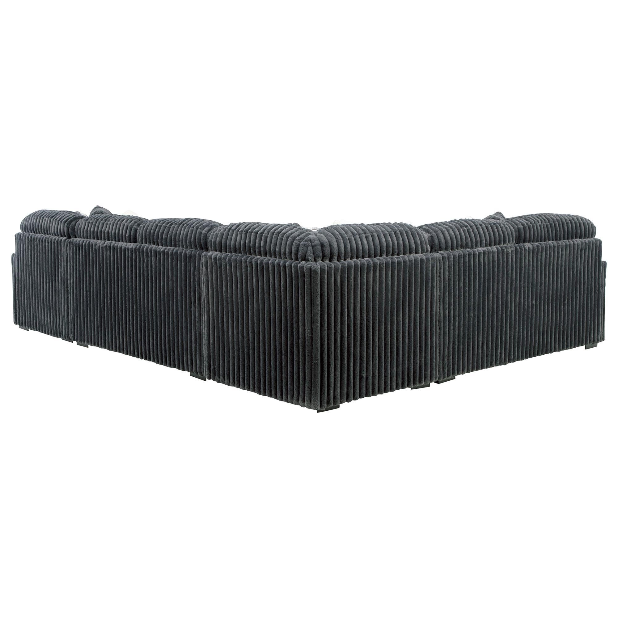 Ashley Midnight-Madness 4-Piece Right Facing Sectional with Chaise