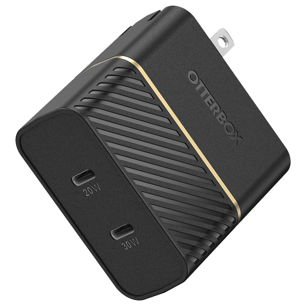 Otterbox USB-C Dual Port Wall Charger in Black Shimmer, , large