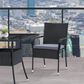 CorLiving Parksville Patio Dining Chair in Black/Ash Gray (Set of 2), , large
