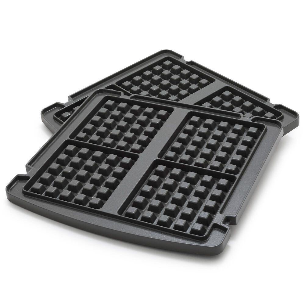 Green Pan Elite Waffle Plate for Contact Grill and Griddle in Grey (Set of 2), , large
