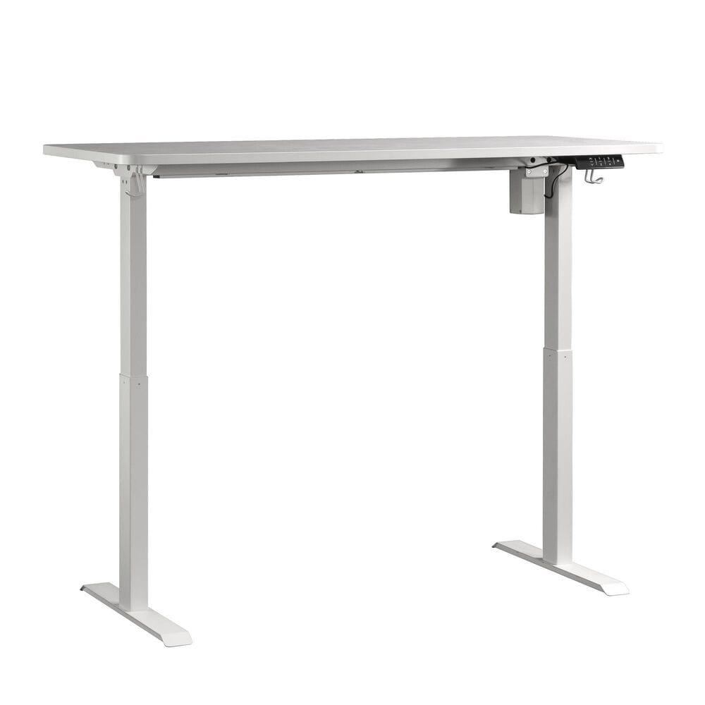 Sauder 60" Sit/Stand Desk in White, , large