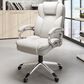 CorLiving Workspace Executive Office Chair in White Leatherette, , large