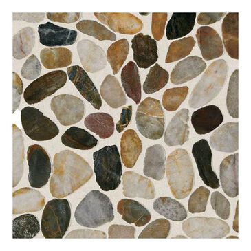 Dal-Tile Stone Mosaics Earthy Blend 12" x 12" Porcelain Mosaic Sheet, , large
