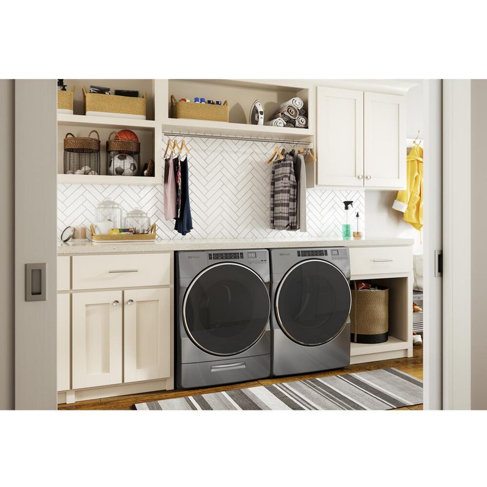 Whirlpool 7.4 Cu. Ft. Gas Dryer with Steam in Chrome Shadow, , large