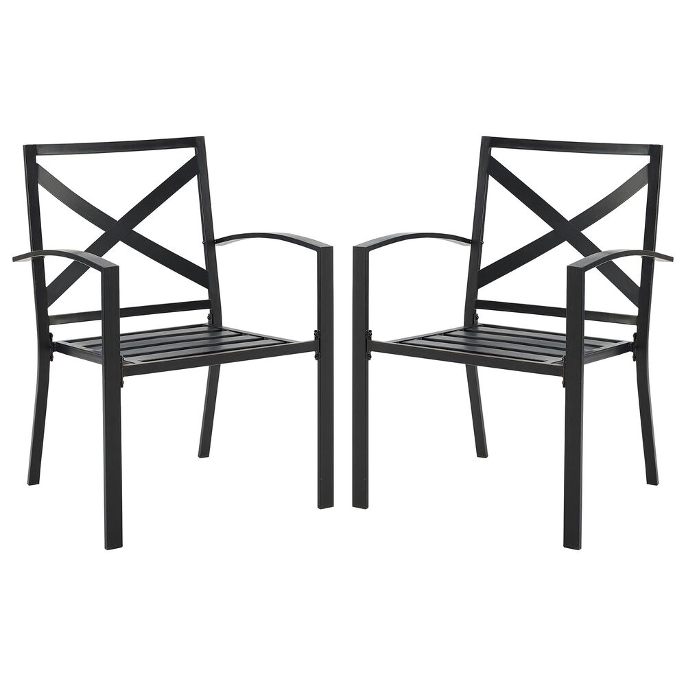 Crosley Furniture Kaplan 2-Piece Patio Chair Set in Mist, , large