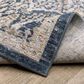 ROW by Oriental Weavers Cavett CAV06 Blue and Gold 9"10" x 13" Area Rug, , large