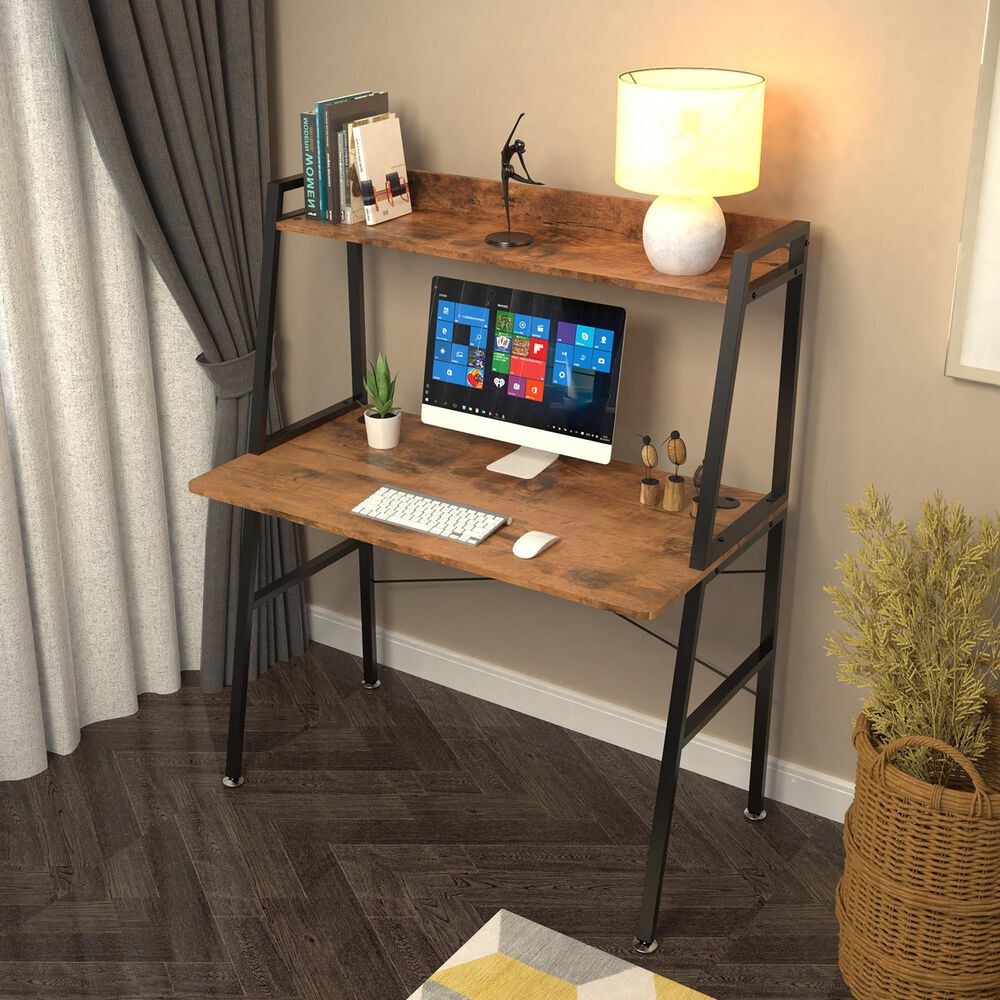 Eureka Ergonomic 43" Computer Desk in Brown, , large