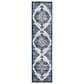 Amer Rugs Alexandria 2"6" x 10"3" Ivory and Navy Runner, , large
