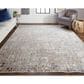 Feizy Laina Geometric 5" x 7"10" Beige and Gray Area Rug, , large
