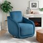 Lifestyle Solutions Lydia Swivel Accent Chair in Blue, , large