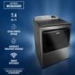 Maytag 5.2 Cu. Ft. Smart Top Load Washer and 7.4 Cu. Ft. Smart Gas Top Load Dryer Laundry Pair in Classic Silver, , large