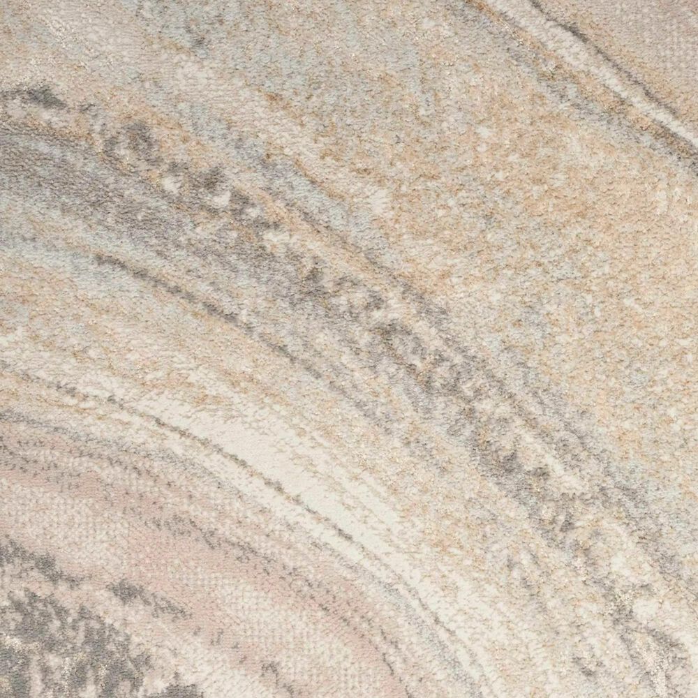 Nourison Brushstrokes 5&#39;3&quot; x 7&#39;3&quot; Cream and Grey Area Rug, , large