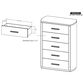 Fallridge Balam 5-Piece King Platform Bedroom Set in White, , large