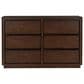 Millenium Dilenno 6-Drawer Dresser and Mirror in Dark Brown, , large