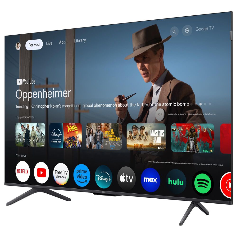 TCL 50" Class QM6K Series QD-Mini LED QLED 4K UHD in Black - Smart Google TV, , large