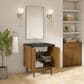 James Martin Laurent 30" Single Bathroom Vanity in Honey Oak with 3 cm Charcoal Soapstone Silestone Top and Rectangular Sink, , large