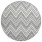 Dalyn Rug Company The Reserve TR17 Pewter 8" Round Indoor/Outdoor Area Rug, , large