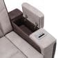 Titanic Furniture Power Reclining Sofa with Power Headrest in Brown, , large