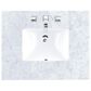 James Martin Vanities Breckenridge 30" Single Bathroom Vanity in Bright White with 3 cm Carrara White Marble Top and Rectangular Sink, , large